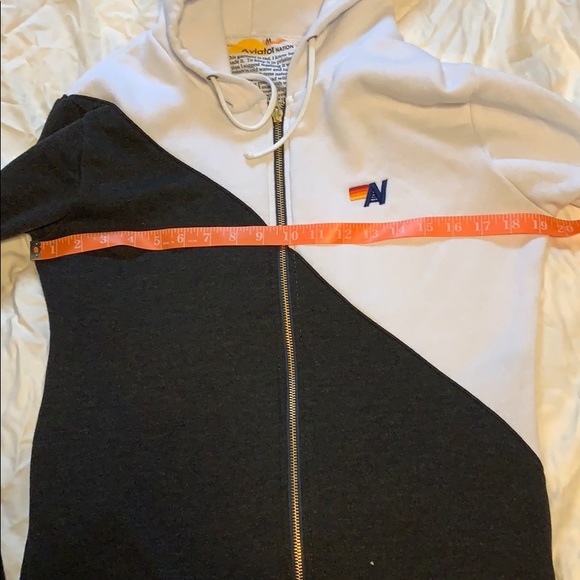 *SOLD* Aviator Nation Glider Zip Hoodie Medium Wh/Blk - Picture 13 of 13